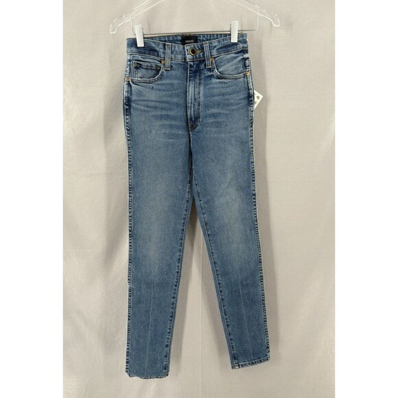 KHAITE High Waist Vanessa Jeans Straight Leg Size 24 Quiet Luxury READ*** - Picture 1 of 10